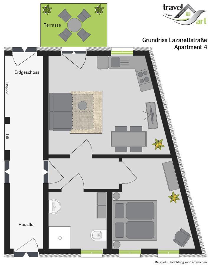 Travel Art Boardinghouse Aparthotel Neuruppin Buitenkant foto
